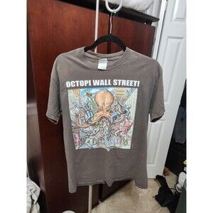 Arnold Zwicky Vintage Octopi Wall Street T-Shirt Medium